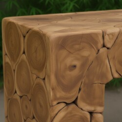 Sidetable Block Teakhout