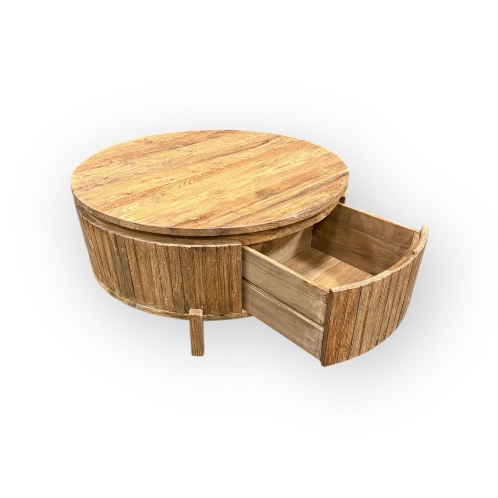 Salontafel Cortese teak rond