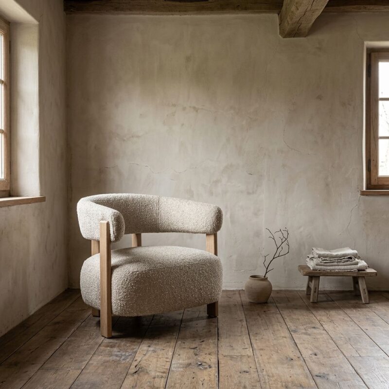 Fauteuil Lola - bruin Hush