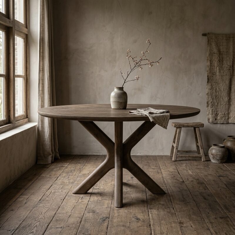 Eettafel Tycho 150x77 cm - lichtbruin