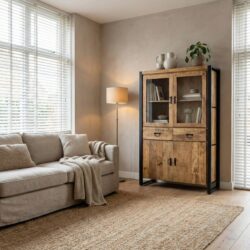 Vitrinekast Britt mangohout