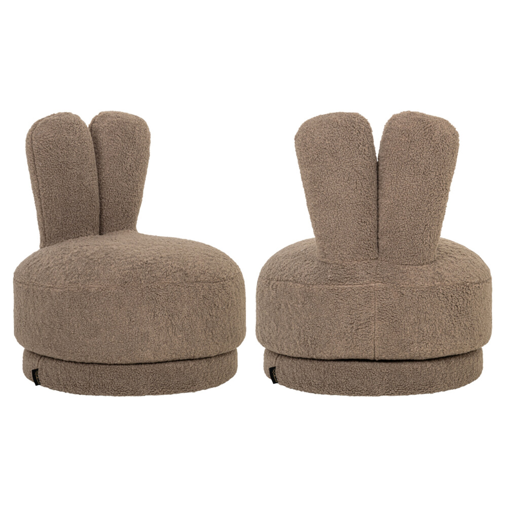 Lounge stoel Bunny taupe kids