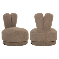 Lounge stoel Bunny taupe kids
