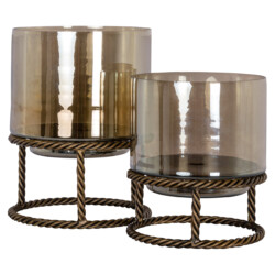 Windlicht Ropia gold large