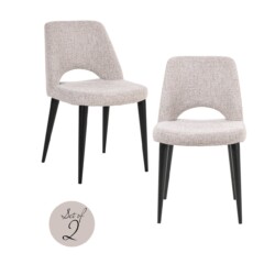 Eetkamerstoel Tabitha natural fancy (Set of 2)