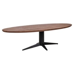 Eettafel Stafford brown oval 280