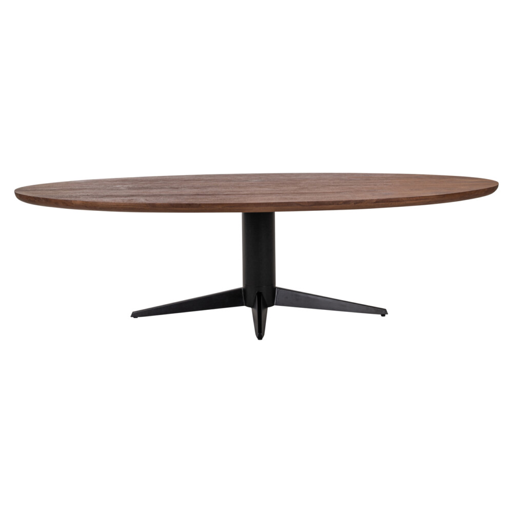 Eettafel Stafford brown oval 280