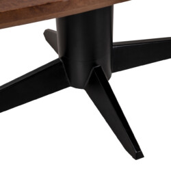 Eettafel Stafford brown oval 280