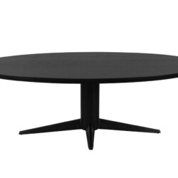 Eettafel Rayford black oval 230