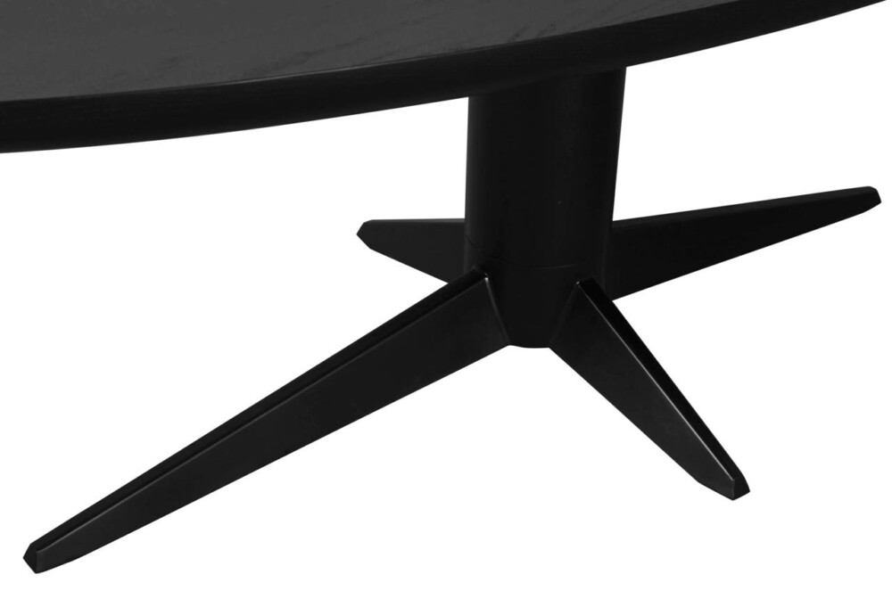 Eettafel Rayford black oval 230