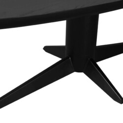 Eettafel Rayford black oval 230