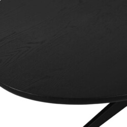 Eettafel Rayford black oval 230
