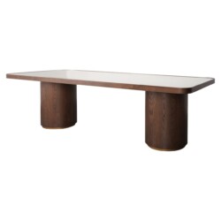 Eettafel Willox brown 235 including glass