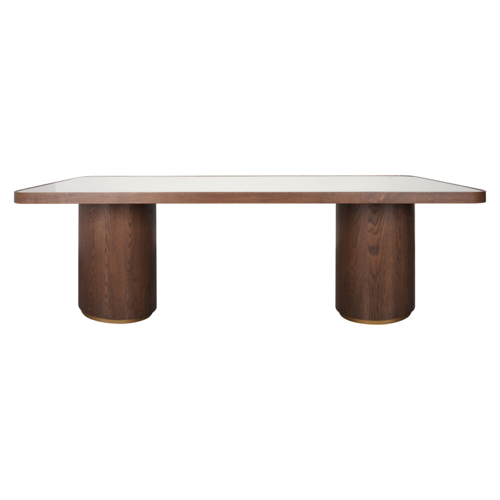 Eettafel Willox brown 235 including glass