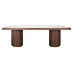 Eettafel Willox brown 235 including glass