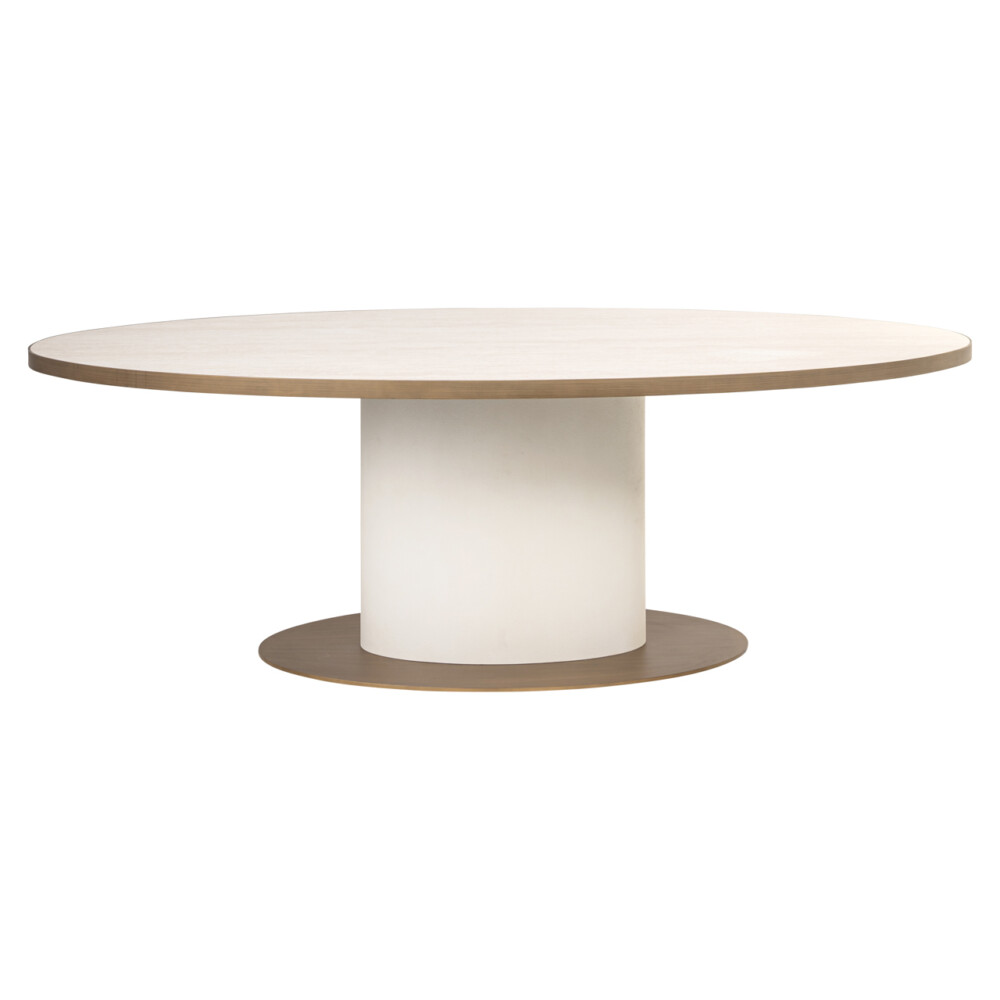 Eettafel Tivoli white oval 230