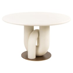 Eettafel Winslow white 135Ø