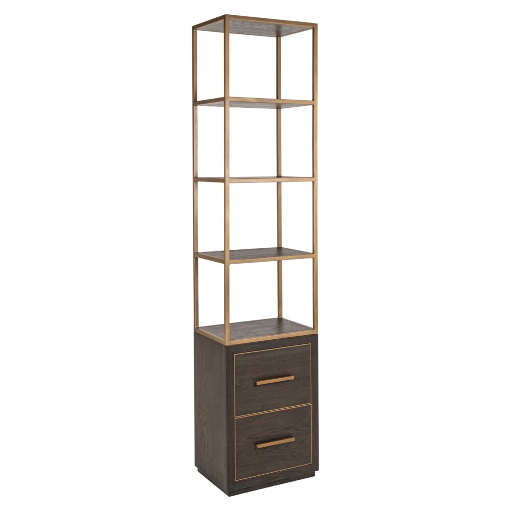 Wandkast Carter brown small 2-drawers