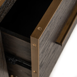 Wandkast Carter brown small 2-drawers