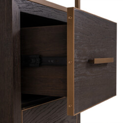 Wandkast Carter brown small 2-drawers