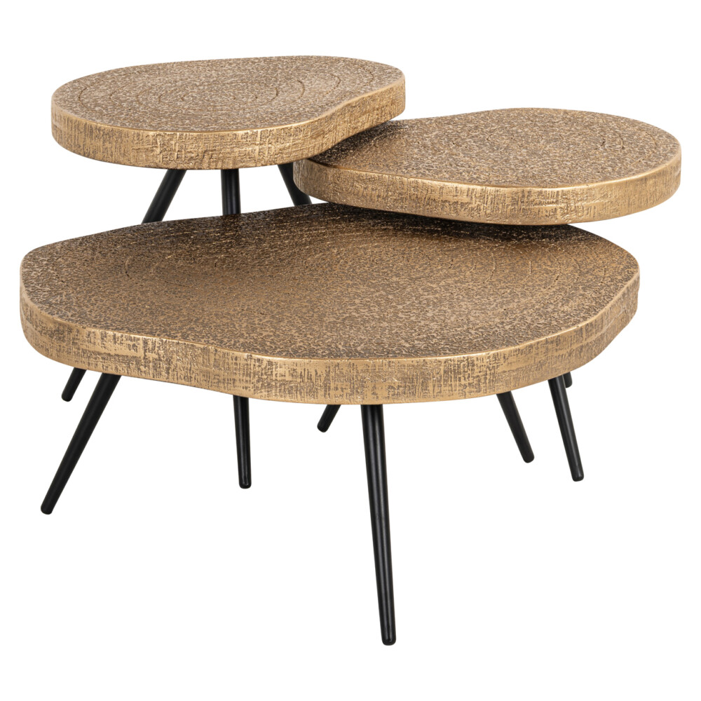 Salontafel Symba bronze (Set of 3)