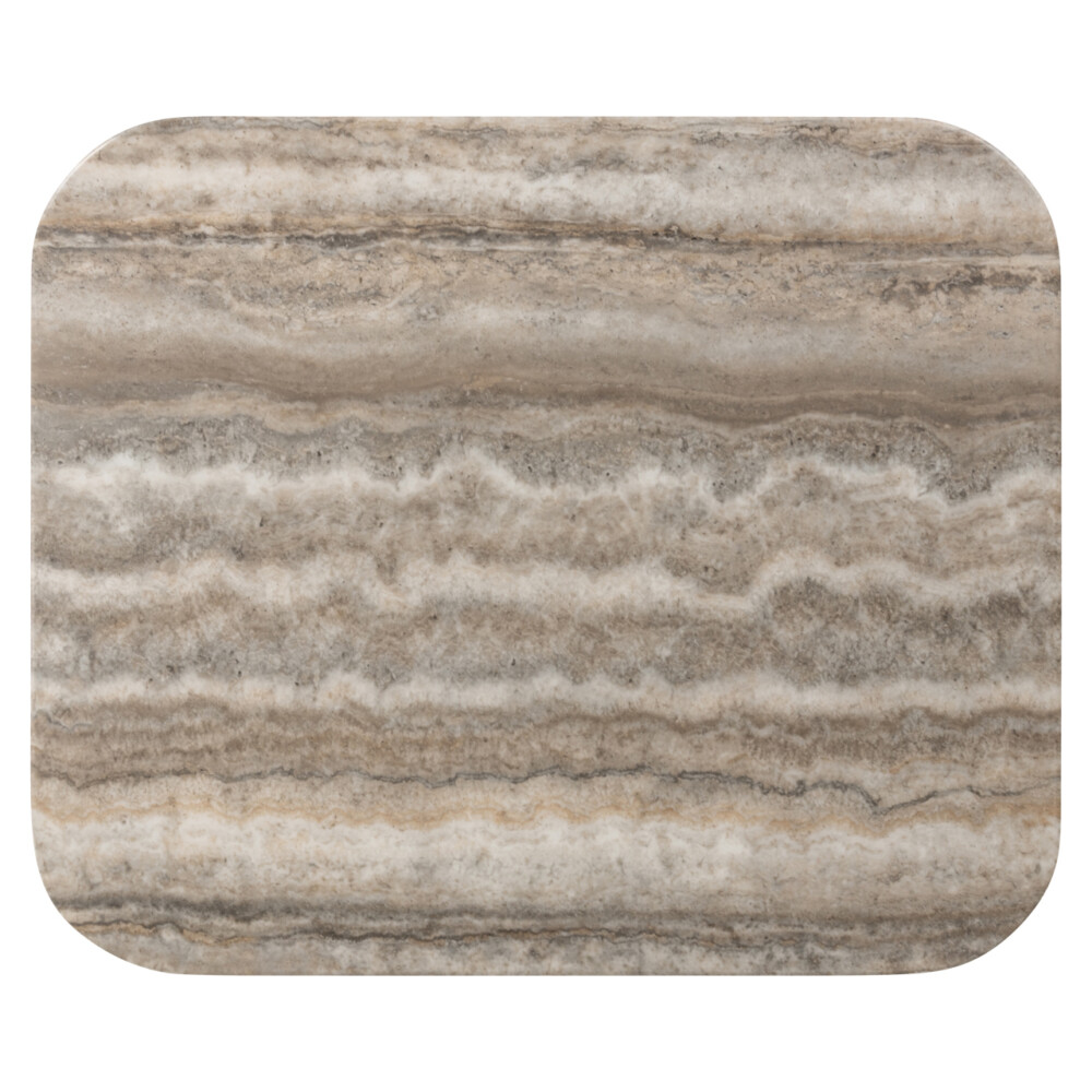 Bijzettafel Denizly grey faux travertine