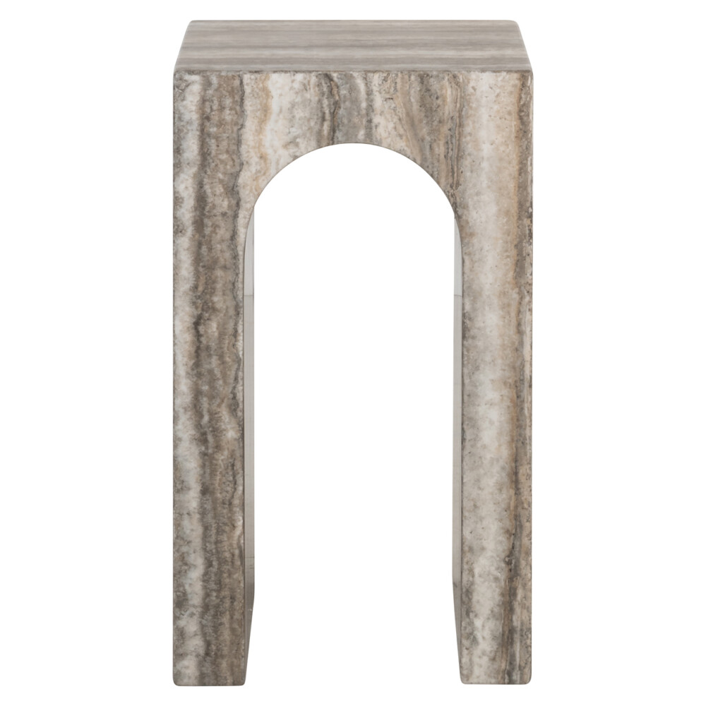 Bijzettafel Dulce grey faux travertine