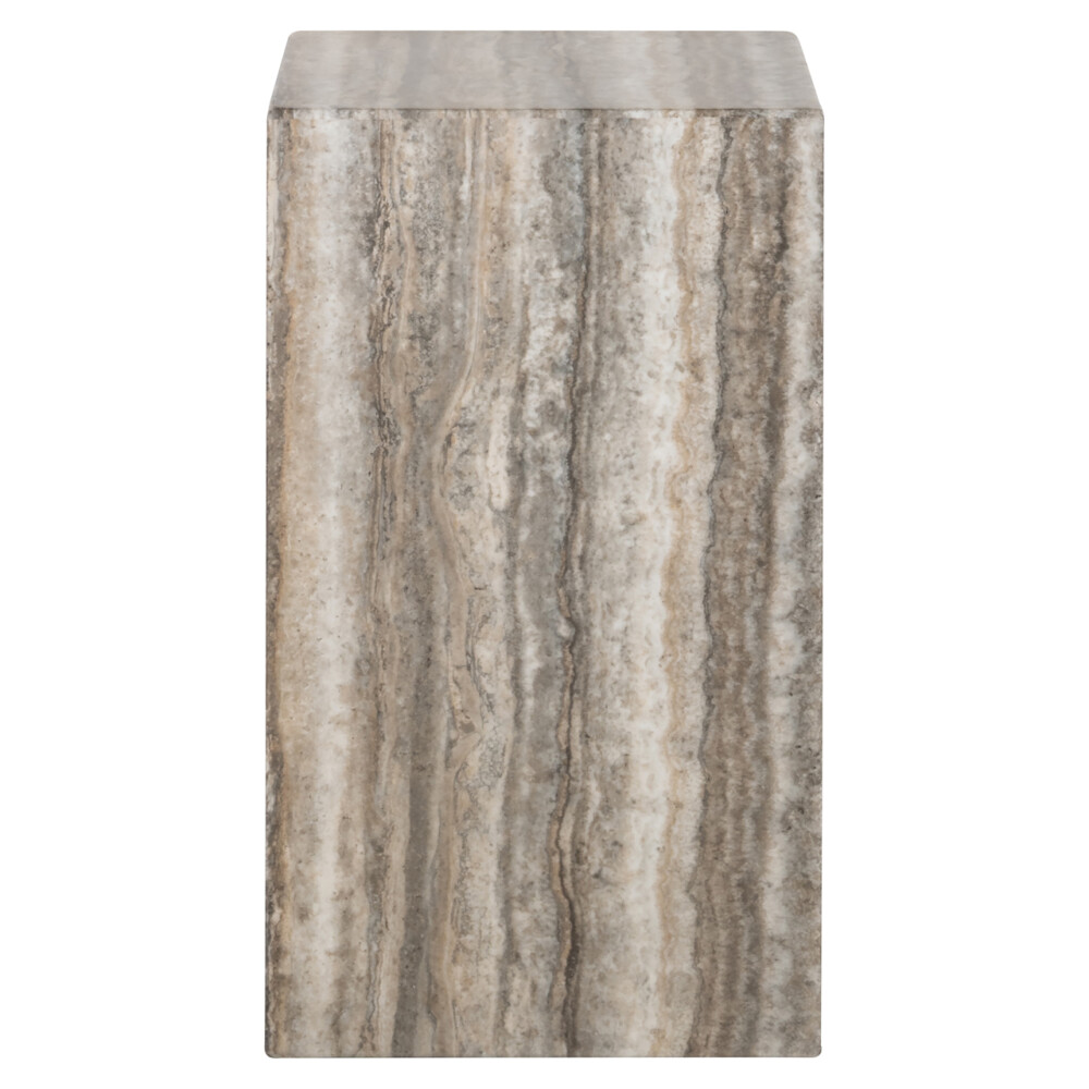 Bijzettafel Dulce grey faux travertine