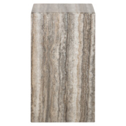 Bijzettafel Dulce grey faux travertine