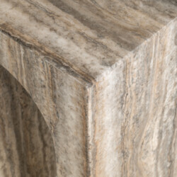 Bijzettafel Dulce grey faux travertine