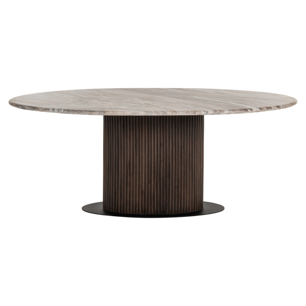 Eettafel Rasford Blush beige oval 200
