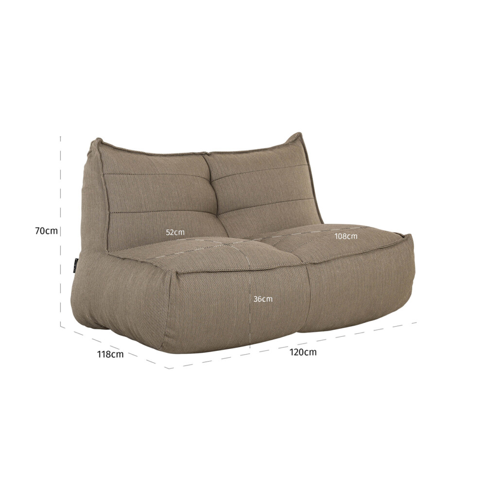 Outdoor lounge stoel Scoppios taupe