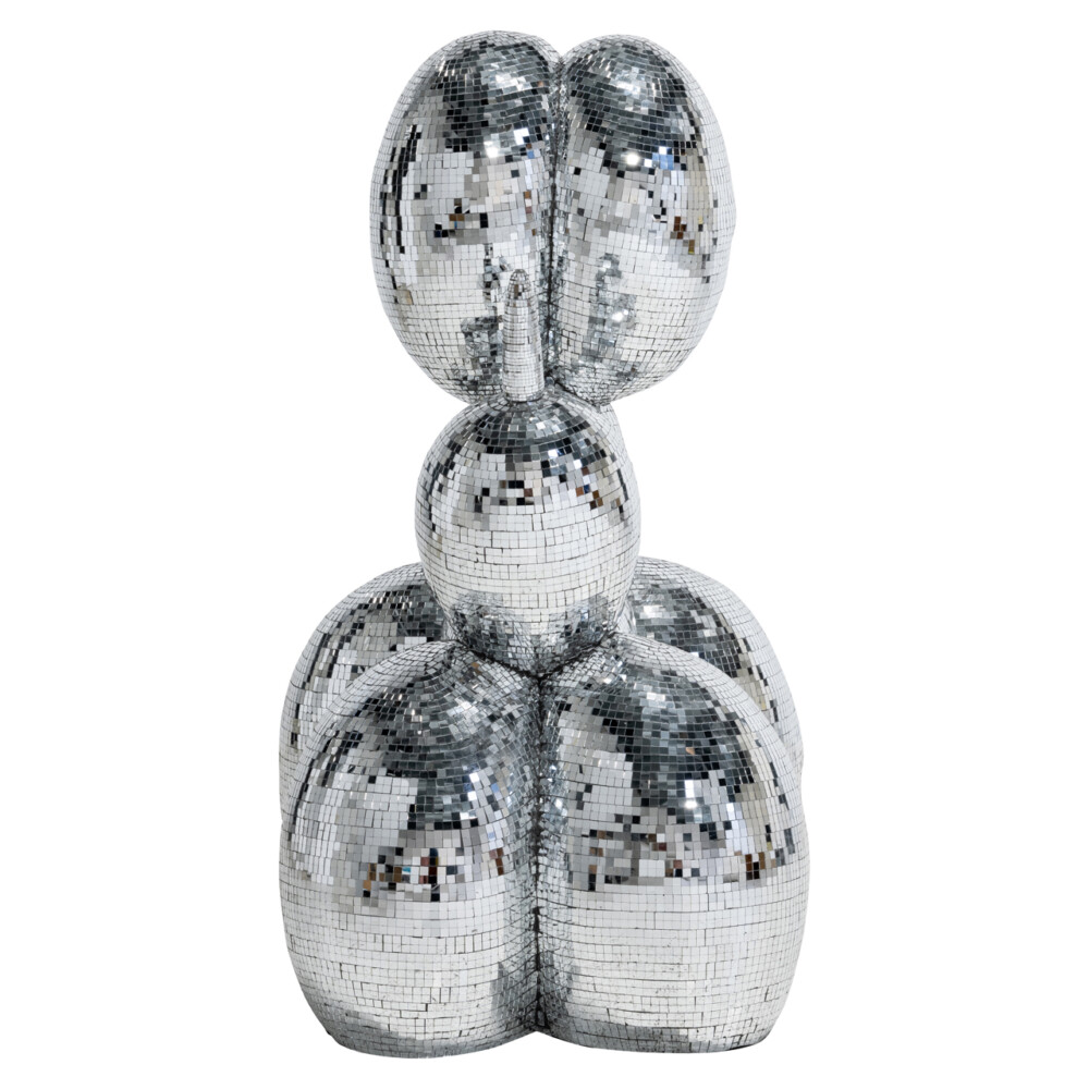 Decoratief object Dog silver large