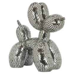 Decoratief object Dog silver small