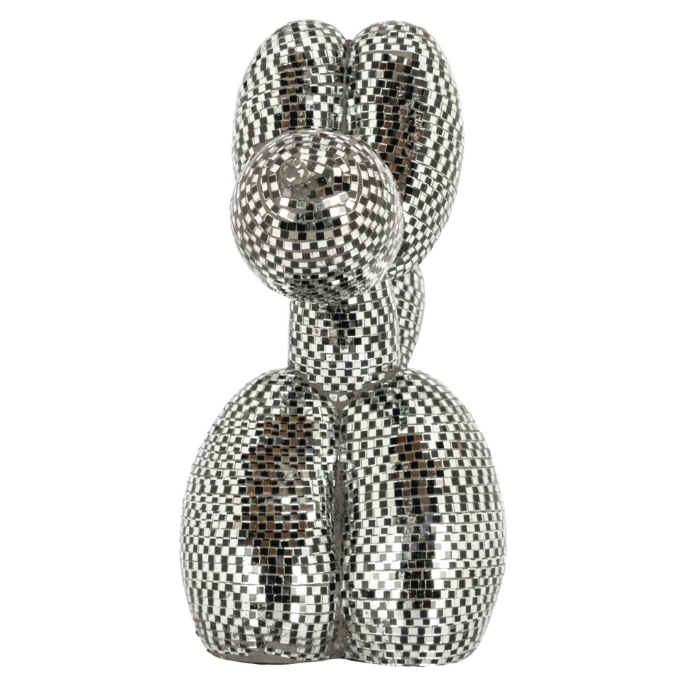 Decoratief object Dog silver small