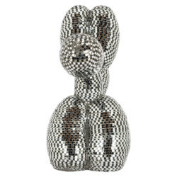 Decoratief object Dog silver small