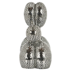 Decoratief object Dog silver small