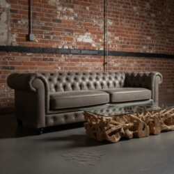 Chesterfield XL 3 zits Voorraad Leder