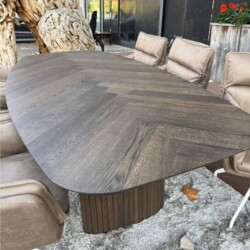 Eetkamertafel Monk | Deer Brown | 240x110cm