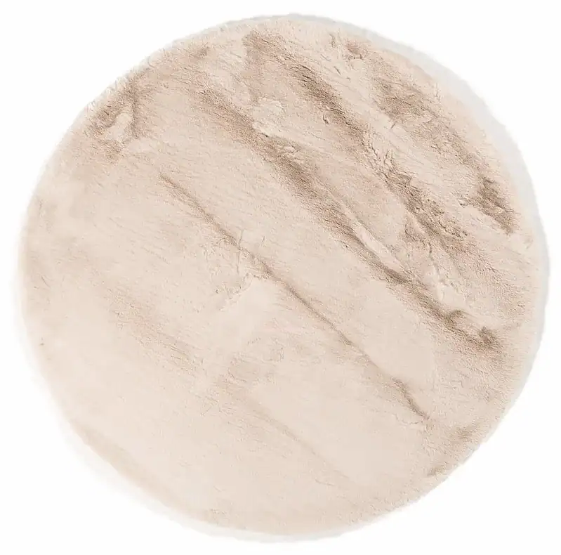 Denkbeeldige close-up van een cirkelvormige houten meubeloppervlakte met een lichte, natuurlijke afwerking en duidelijke houtnerven, ideaal voor op maat gemaakte meubels en interieurdesign door Mokana Meubelen.