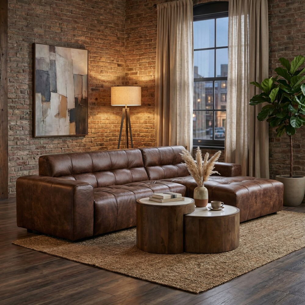 Hoekbank Cozzy | Africa Leer