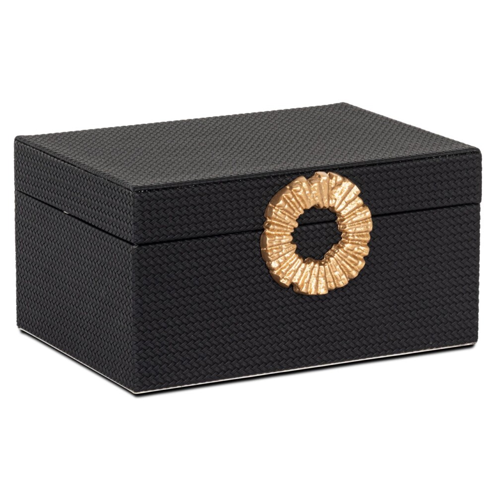 Opbergbox Amal groot (Black/gold)