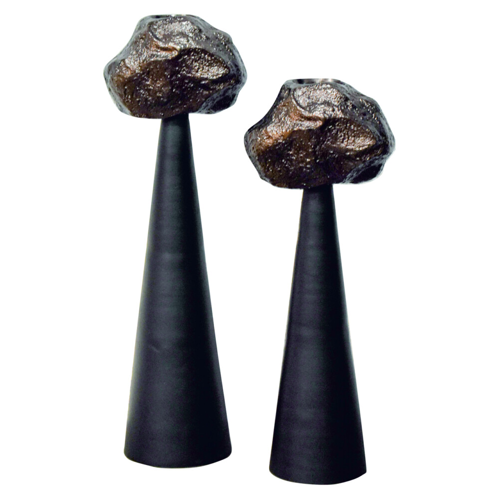 Kandelaar Moira black small