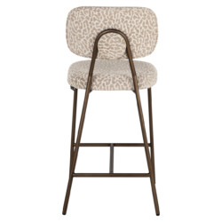 Counterstoel Xenia beige leopard fire retardant (Set of 2)