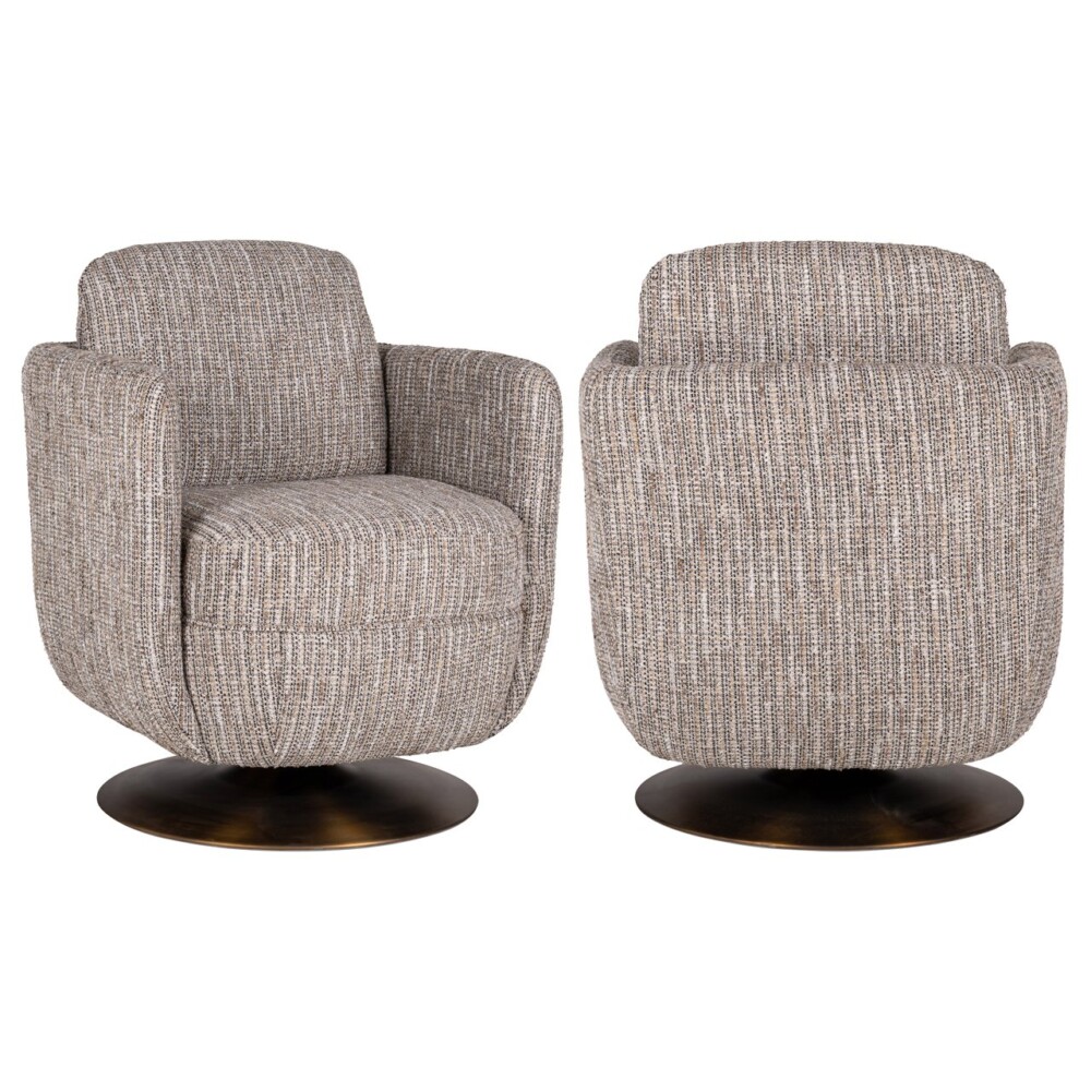 Lounge stoel Turner beige swivel