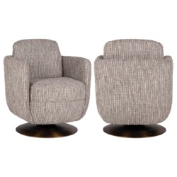 Lounge stoel Turner beige swivel