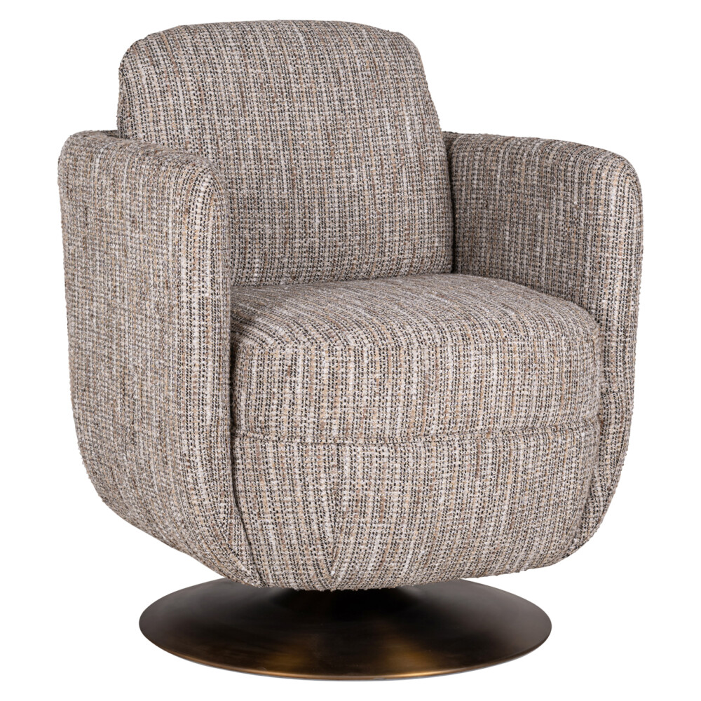 Lounge stoel Turner beige swivel