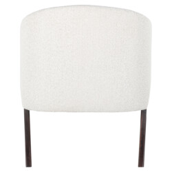 Lounge stoel Mia white bouclé