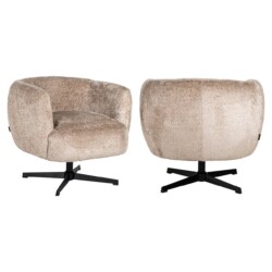 Lounge stoel Estelle sheep natural swivel