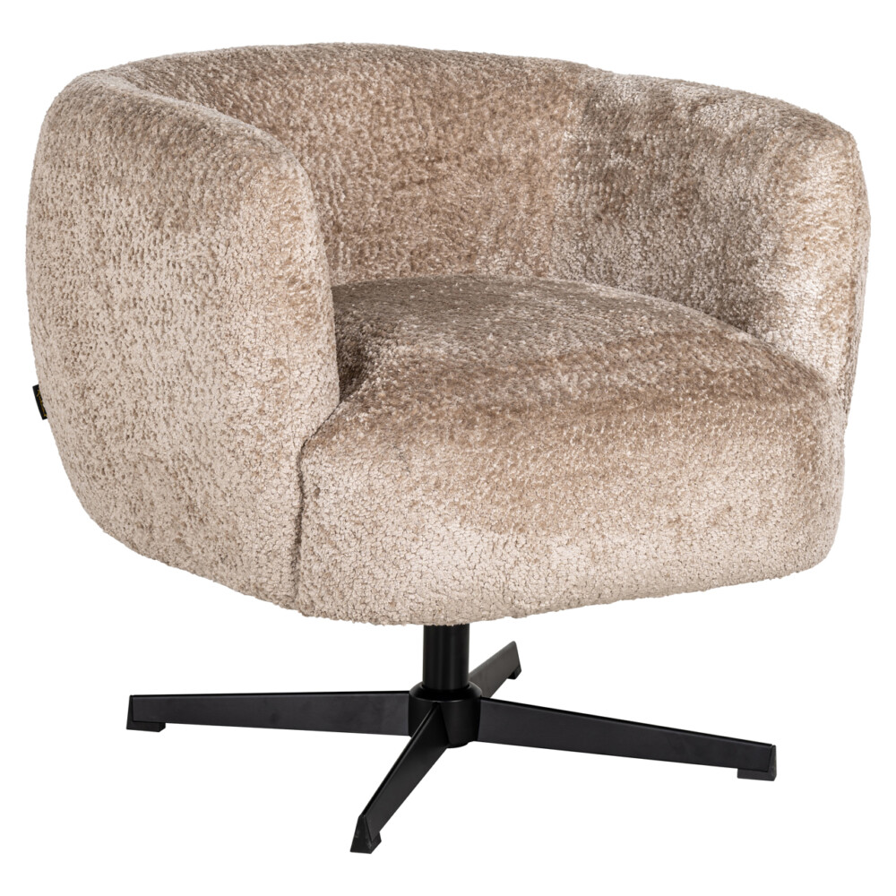 Lounge stoel Estelle sheep natural swivel